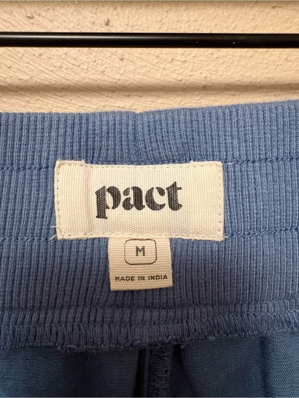 Pact Organic Cotton Linen Blend Joggers Blue Size Medium - Picture 11 of 12